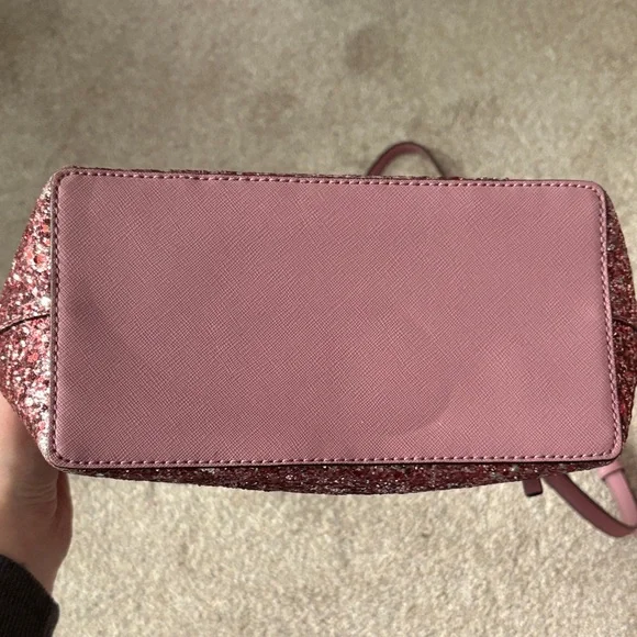 Kate Spade Rose Pink Glitter Crossbody Bag - Picture 6 of 7